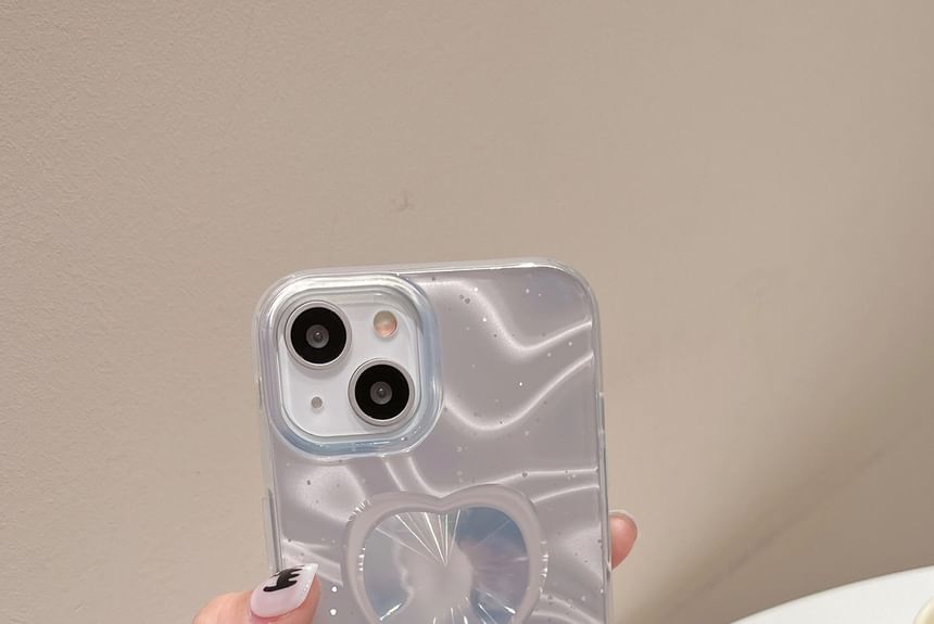 Holographic Phone Heart Case