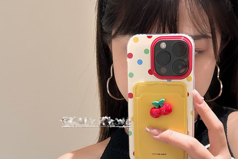 Phone Set Strap Cherry Case Holder / Card