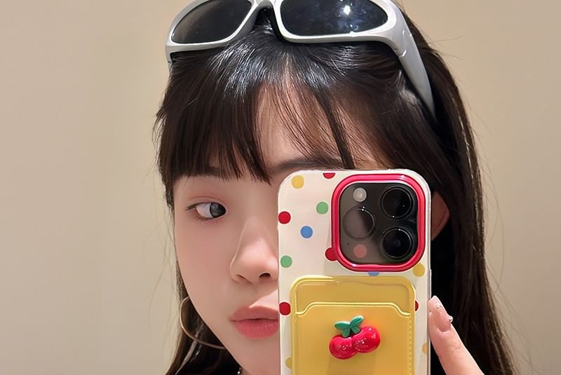 Phone Set Strap Cherry Case Holder / Card