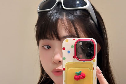 Phone Set Strap Cherry Case Holder / Card