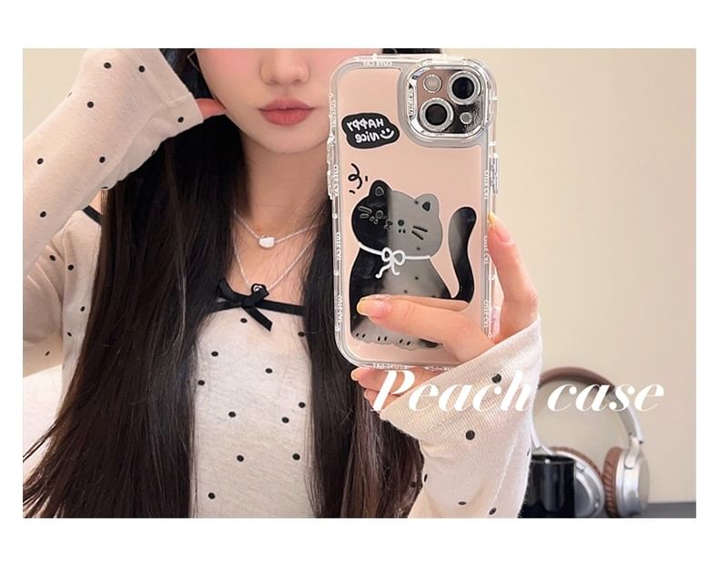 Case Mirrored Phone Cat