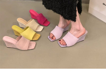Sample Wedge Slide Sandals