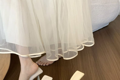 Sample Cross Strap High Heel Slide Sandals