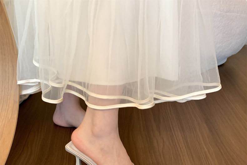 Sample Cross Strap High Heel Slide Sandals