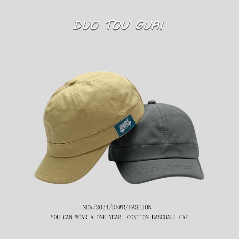 Brim Short Cap Applique Baseball