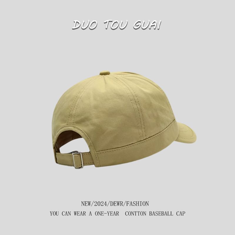 Brim Short Cap Applique Baseball