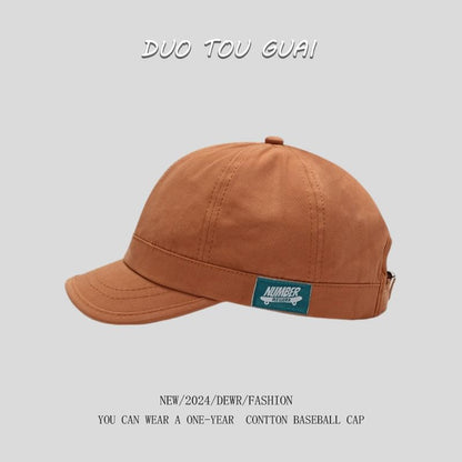 Brim Short Cap Applique Baseball