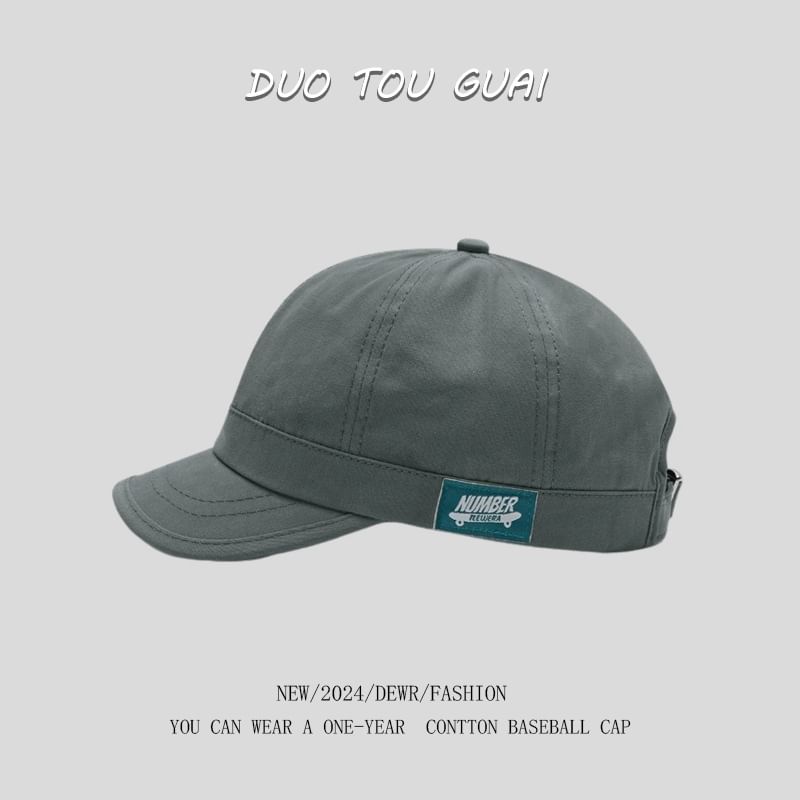 Brim Short Cap Applique Baseball
