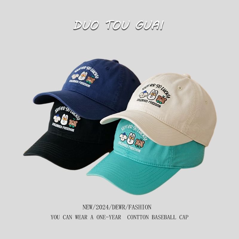 Cap Embroidered Baseball Cartoon