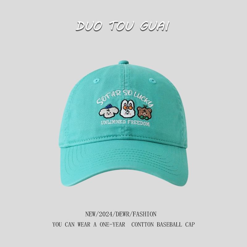 Cap Embroidered Baseball Cartoon