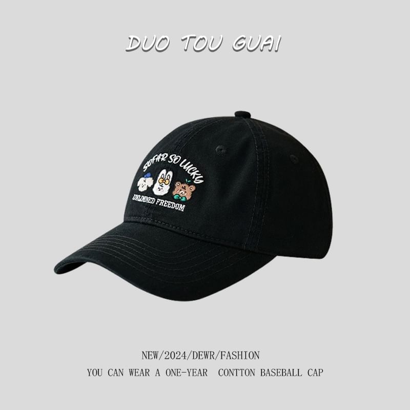 Cap Embroidered Baseball Cartoon