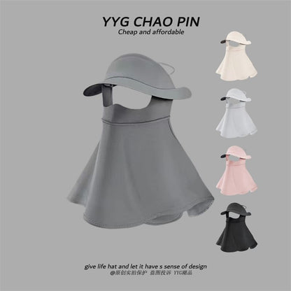 with Plain Face Neck Sun Protection Flap Cover