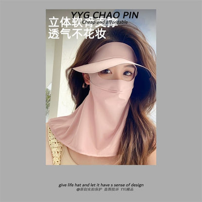 with Plain Face Neck Sun Protection Flap Cover