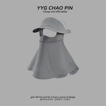 with Plain Face Neck Sun Protection Flap Cover