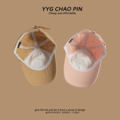 Baseball Lettering Cap Tone Embroidered Two