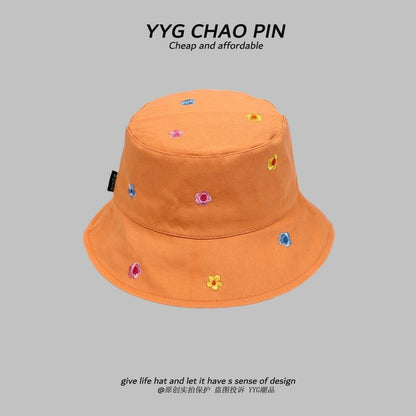 Bucket Floral Embroidered Hat