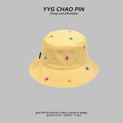 Bucket Floral Embroidered Hat