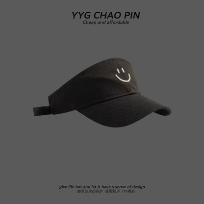 Smiley Face Sun Visor Embroidered