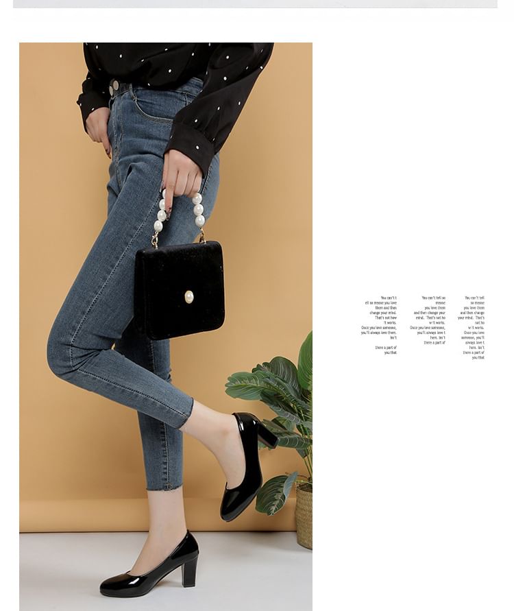 Pumps Block Heel Patent