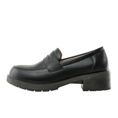 Sample Faux Leather Plain Loafers