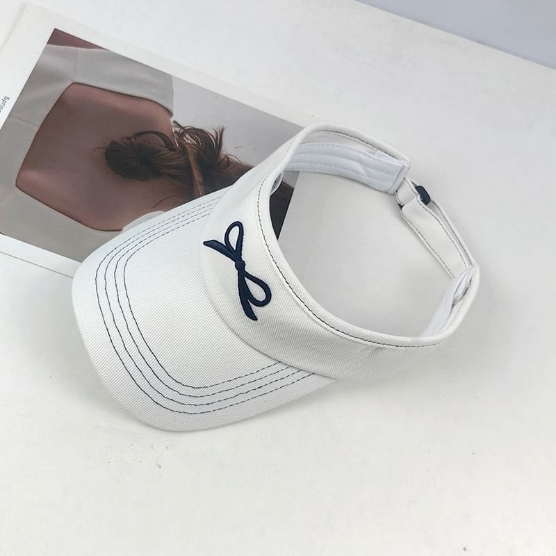 Visor Bow Sun Embroidered