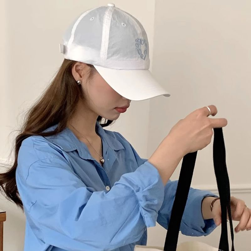 Cap Baseball Dry Embroidered Quick
