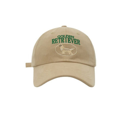 Dog Baseball Embroidered Cap