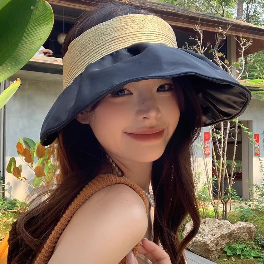 Sun Hat Straw Ruffle