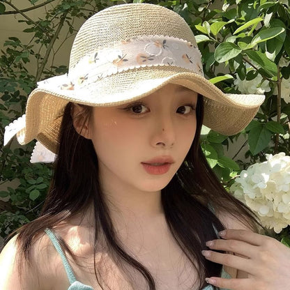 Sun Floral Straw Hat