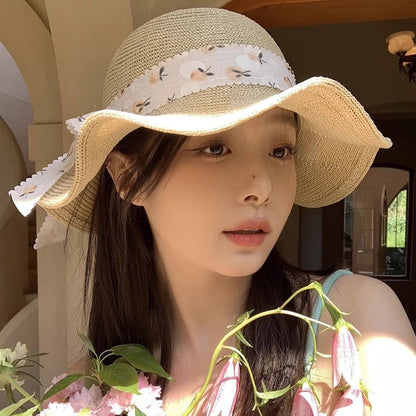 Sun Floral Straw Hat