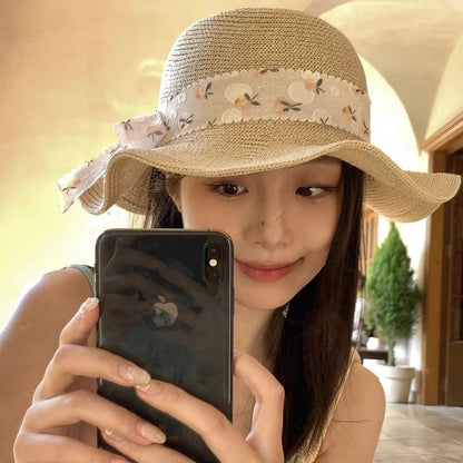 Sun Floral Straw Hat