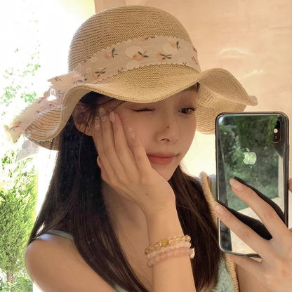 Sun Floral Straw Hat