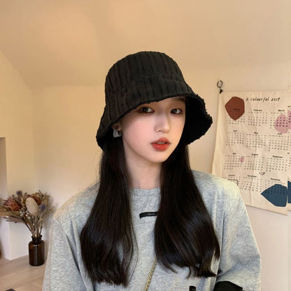 Frayed Bucket Hat Plain