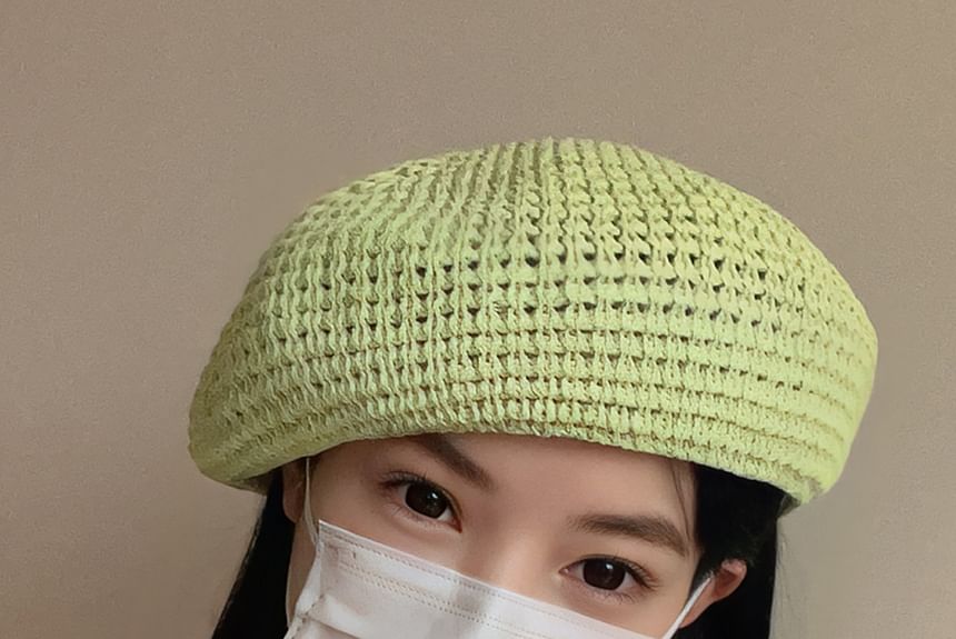 Perforated Plain Beret