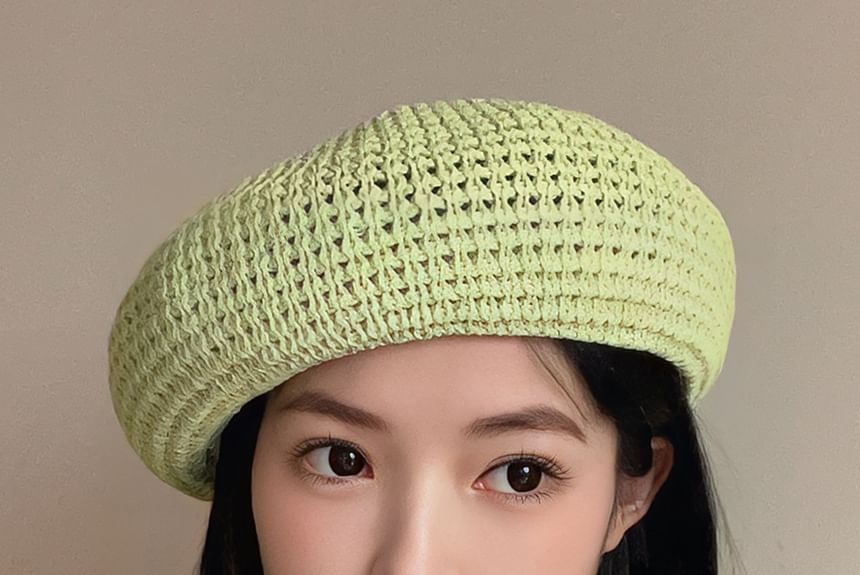 Perforated Plain Beret