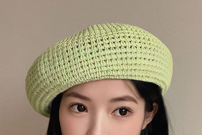 Perforated Plain Beret