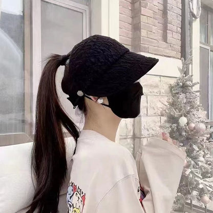 Plain Textured Top Hat Open