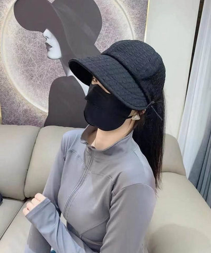 Plain Textured Top Hat Open