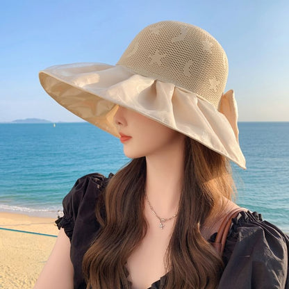 Ruched Patterned Hat Sun