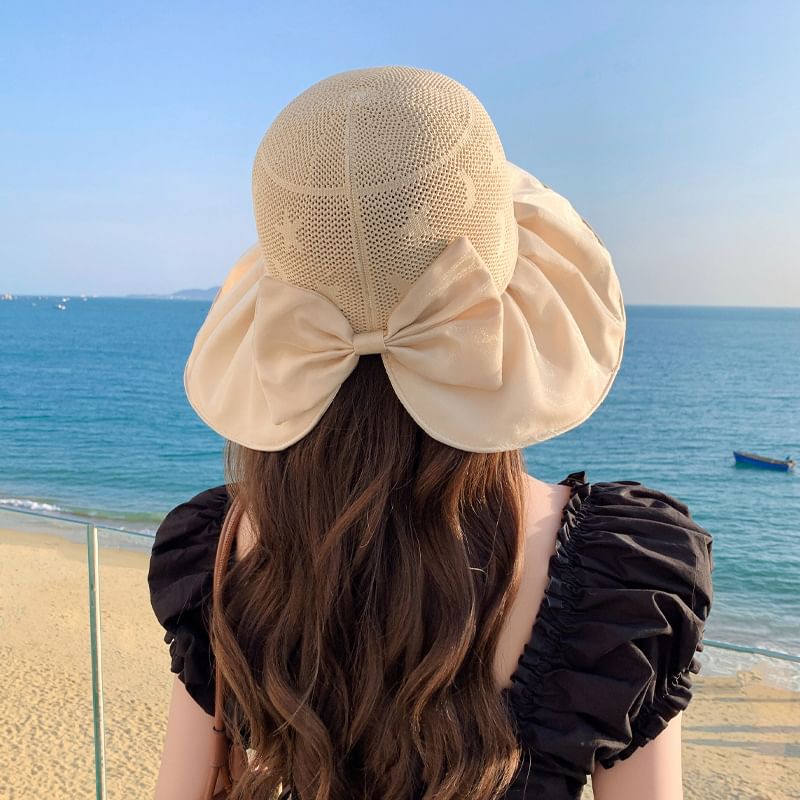 Ruched Patterned Hat Sun