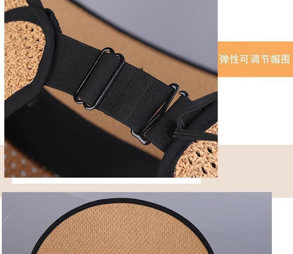 Hat Open Trim Lettering Contrast Top Sun