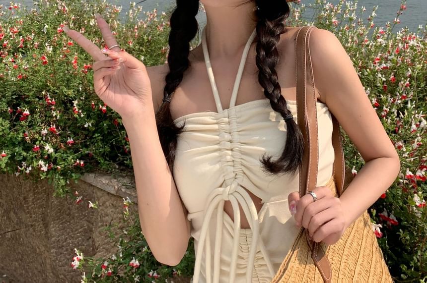 Embroidered Hat Sun Straw Bow