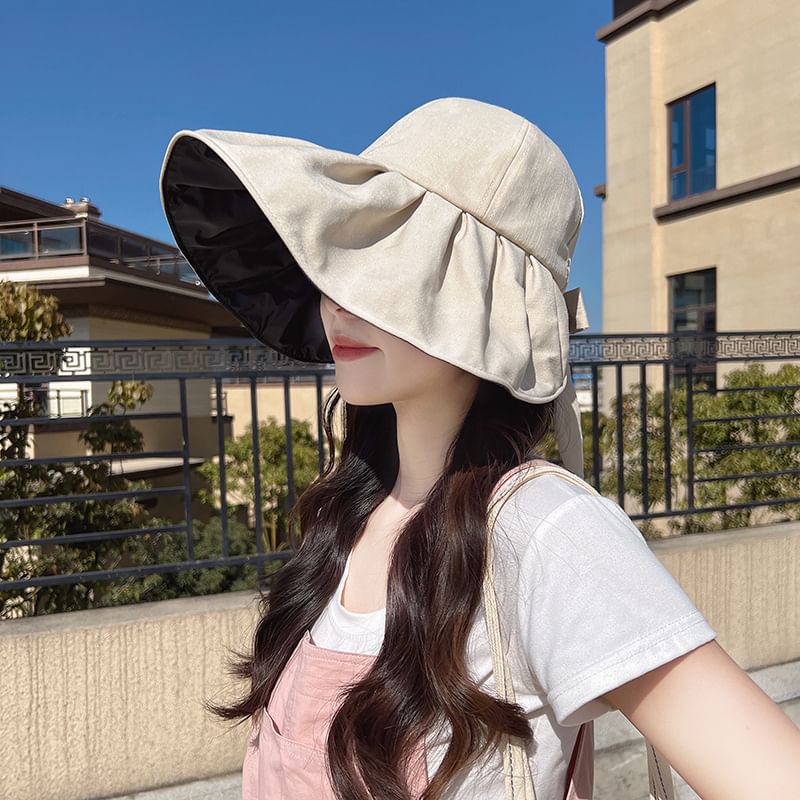 Hat Sun Ruched Plain
