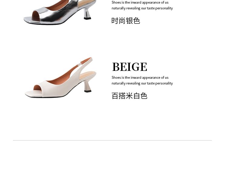 Sample Slingback High Heel Sandals