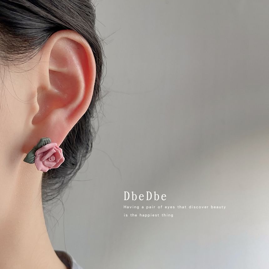 Cuff Ceramic Ear Floral Alloy