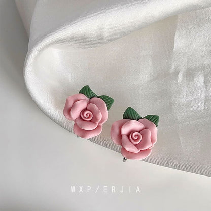 Cuff Ceramic Ear Floral Alloy