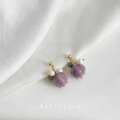 Alloy Pearl Gemstone Faux Cuff Ear