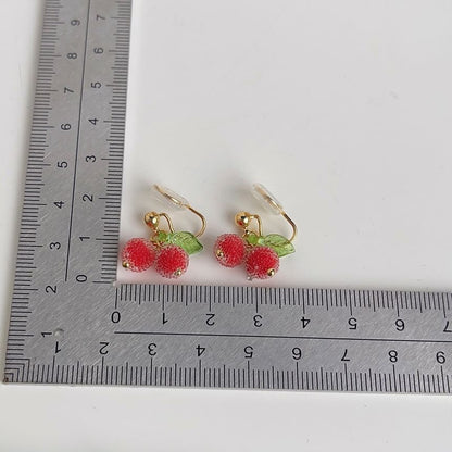 Alloy Ear Fruit Resin Cuff