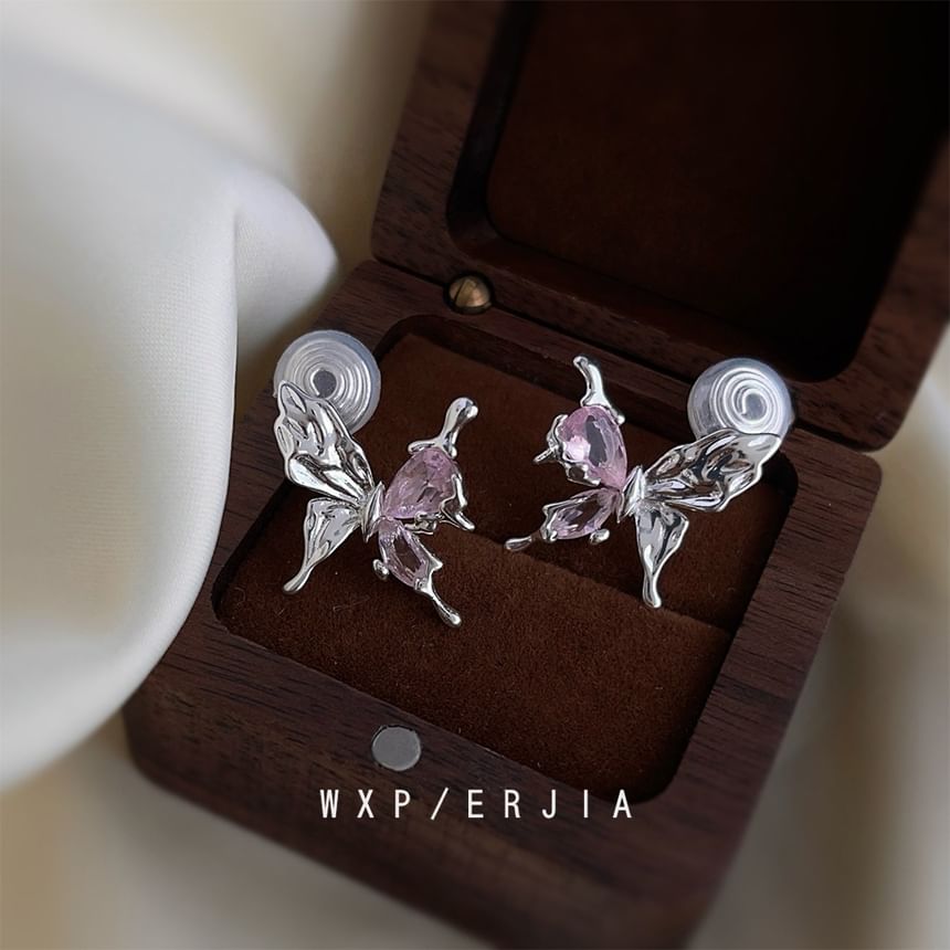 Butterfly Cuff Ear Rhinestone Alloy