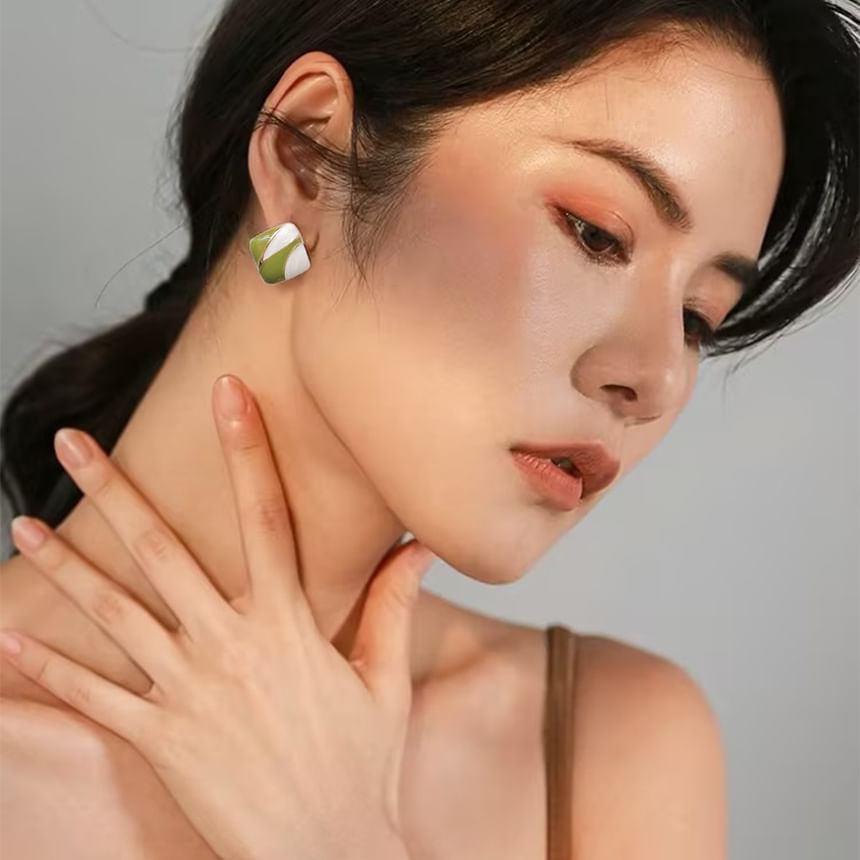 Cuff Ear Alloy Square Glaze